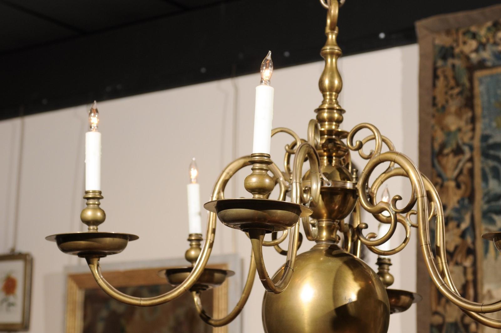 brass colonial chandelier