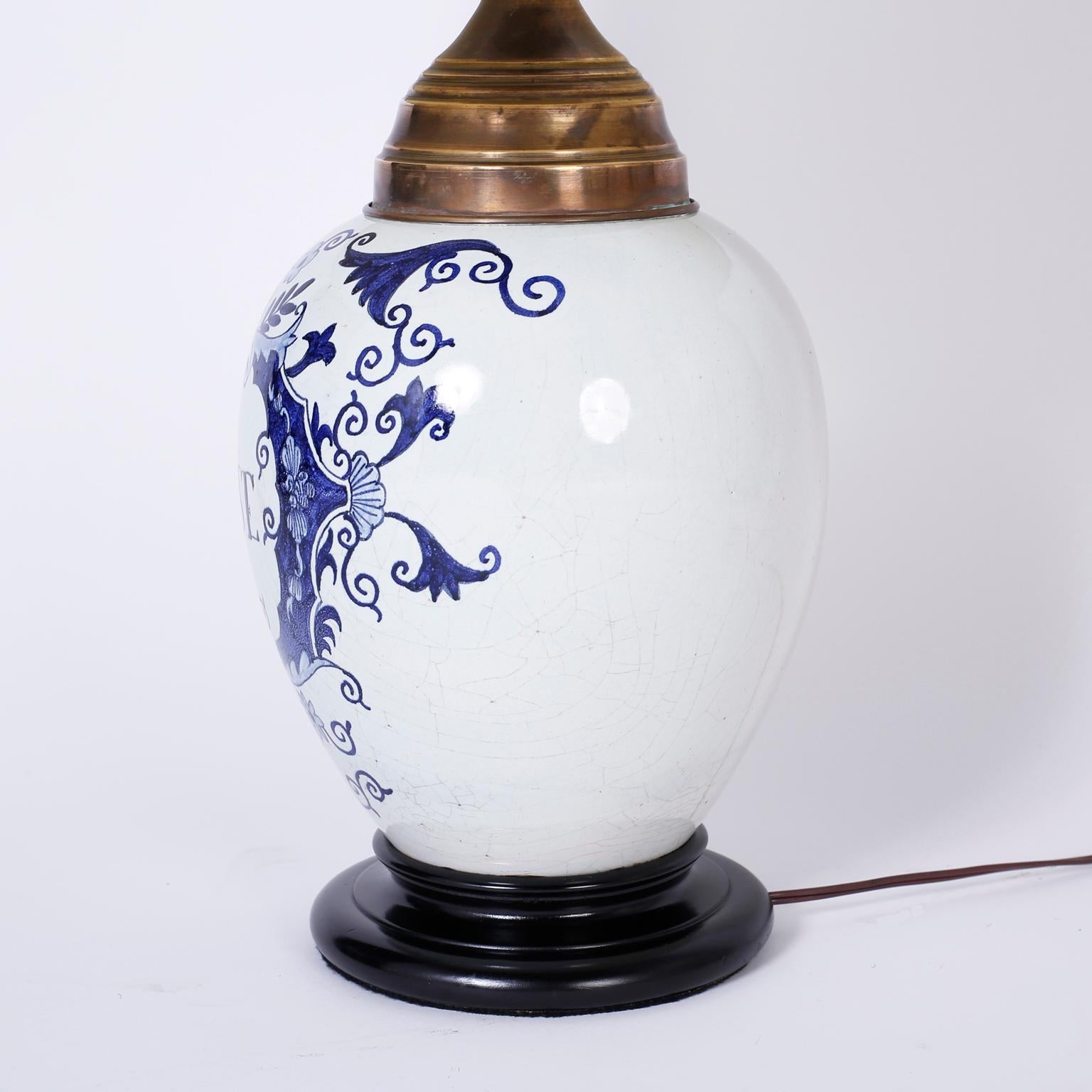 blue and white porcelain jar