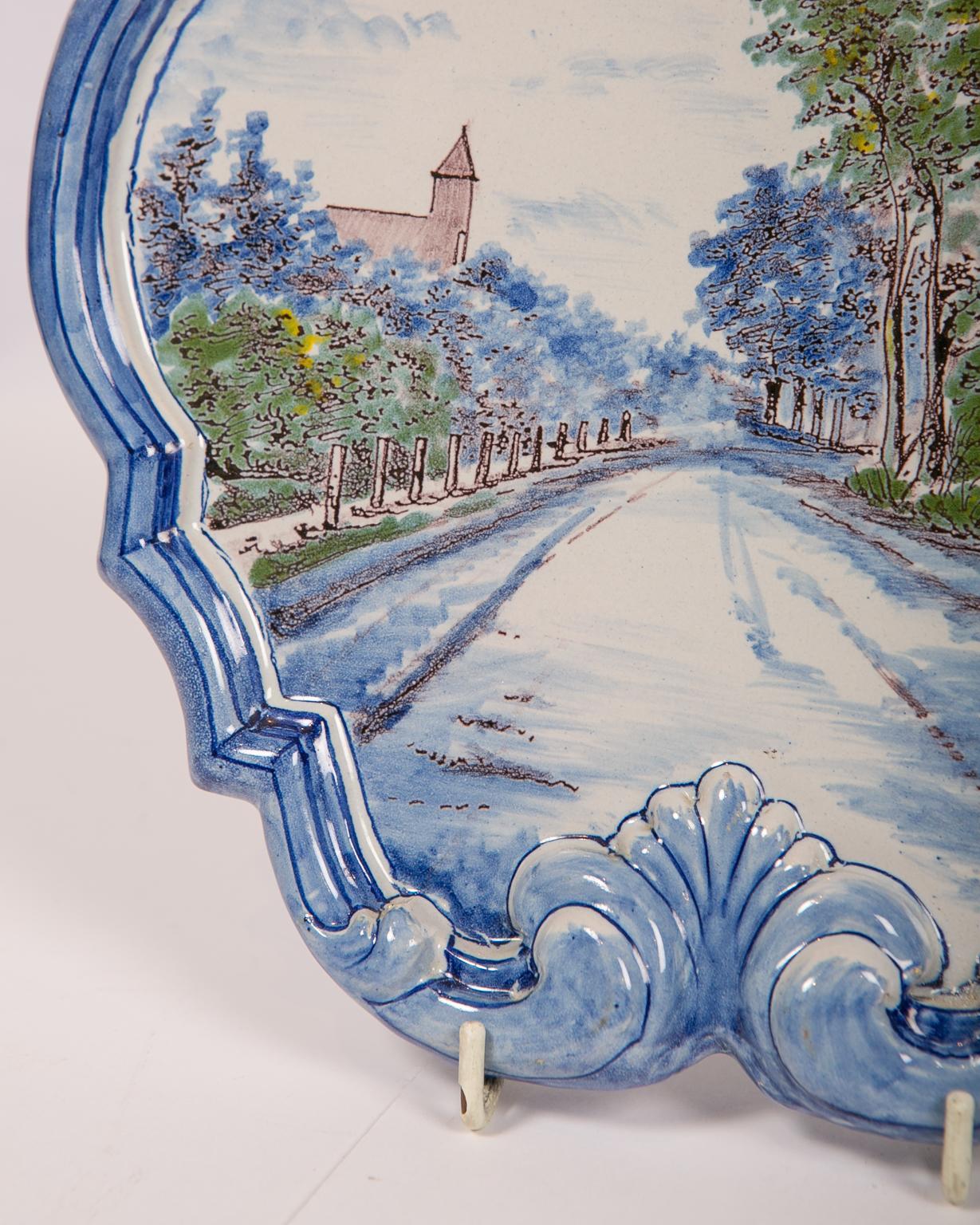 20th Century Pair of Dutch Delft Wall Plaques