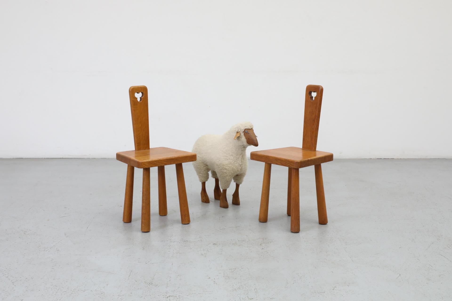 Pair of 1960's, Dutch Mid-Century, mini Pierre Chapo style so-called 