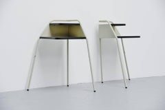Pair of Dutch Modernist Industrial Nightstands, Holland, 1960