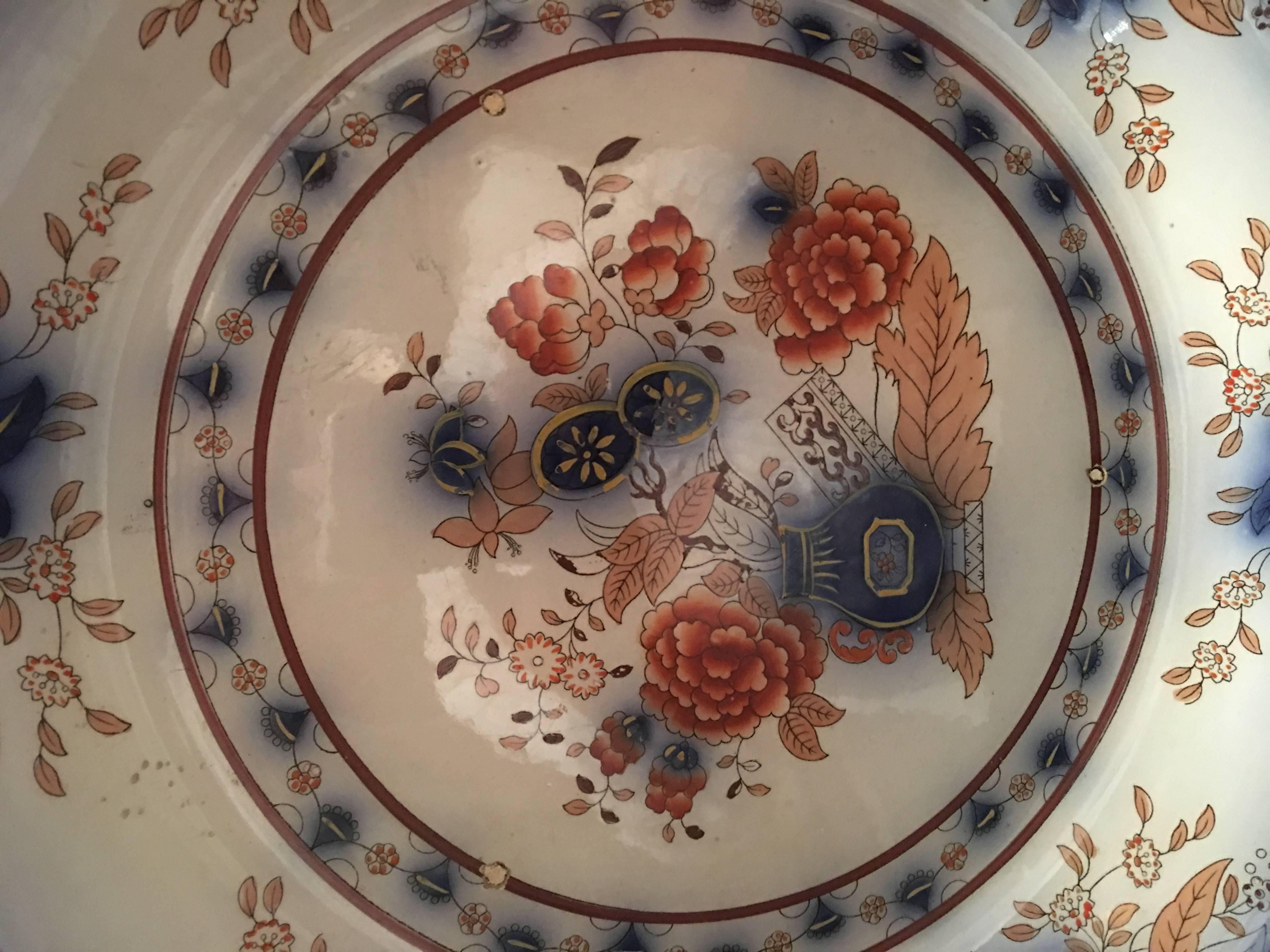 Pair of Dutch Persian Petrus Regout Chargers, 19th Century In Good Condition In Savannah, GA