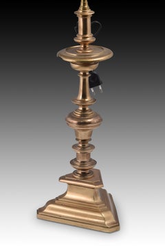 Pair of Dutch Style Candlesticks, 18th Century, Bronze