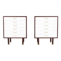 Pair of E. Gomme Two-Tone Lacquer Nightstands for G-Plan