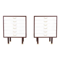 Pair of E. Gomme Two-Tone Lacquer Nightstands for G-Plan