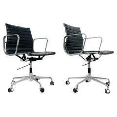 Pair of Eames Aluminum Group Chairs