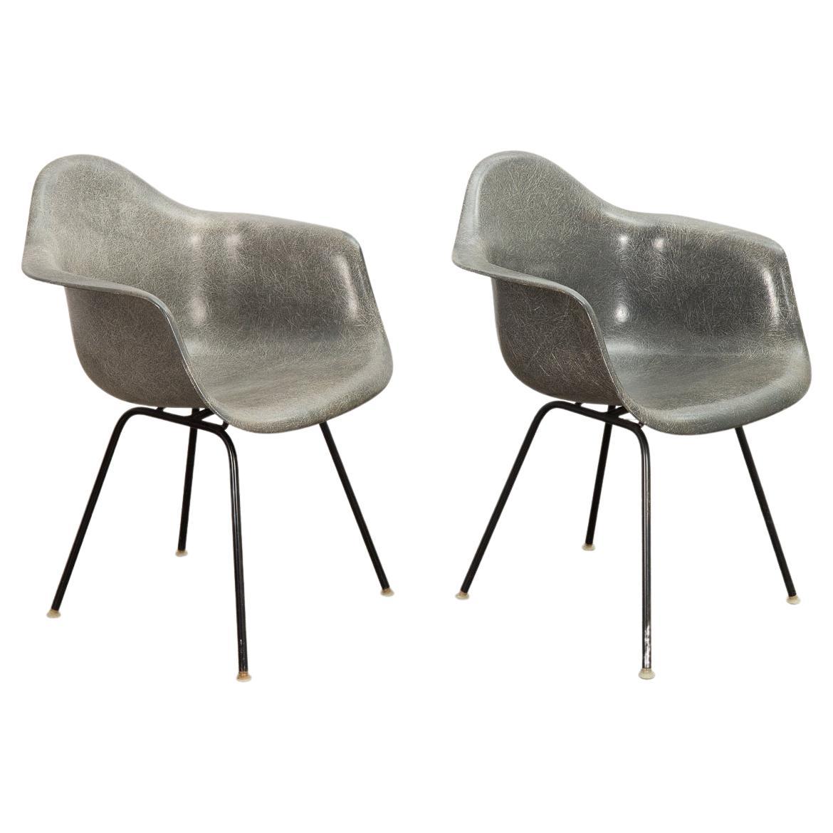 Pair of Eames Elephant Hide Armchairs