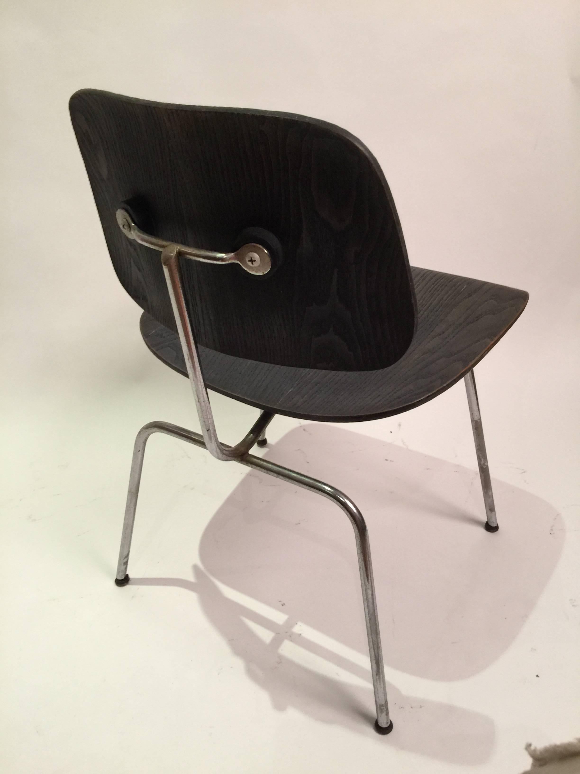 American Pair of Eames for Evans DCM chairs