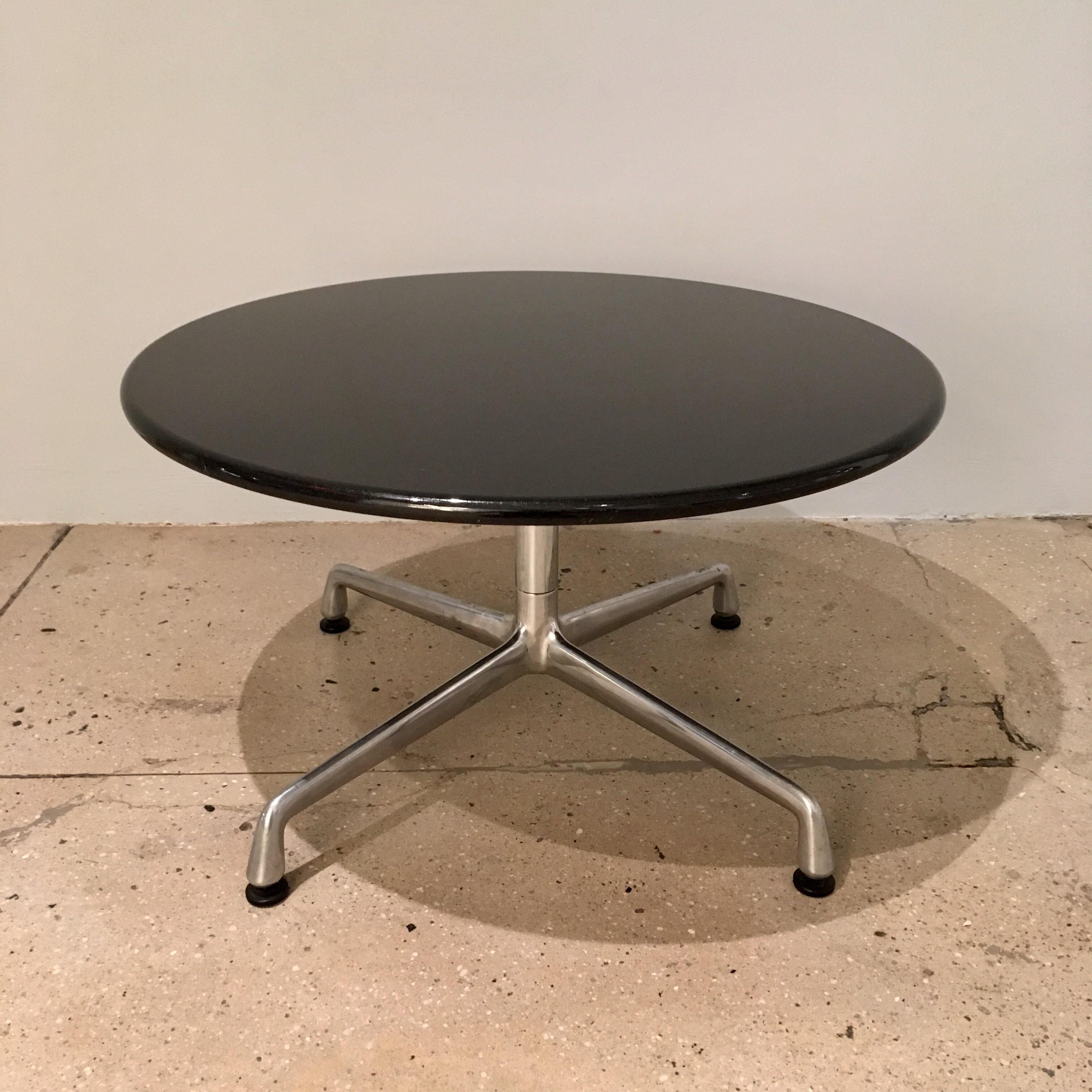 Mid-20th Century Pair of Eames for Herman Miller Granite Side Tables
