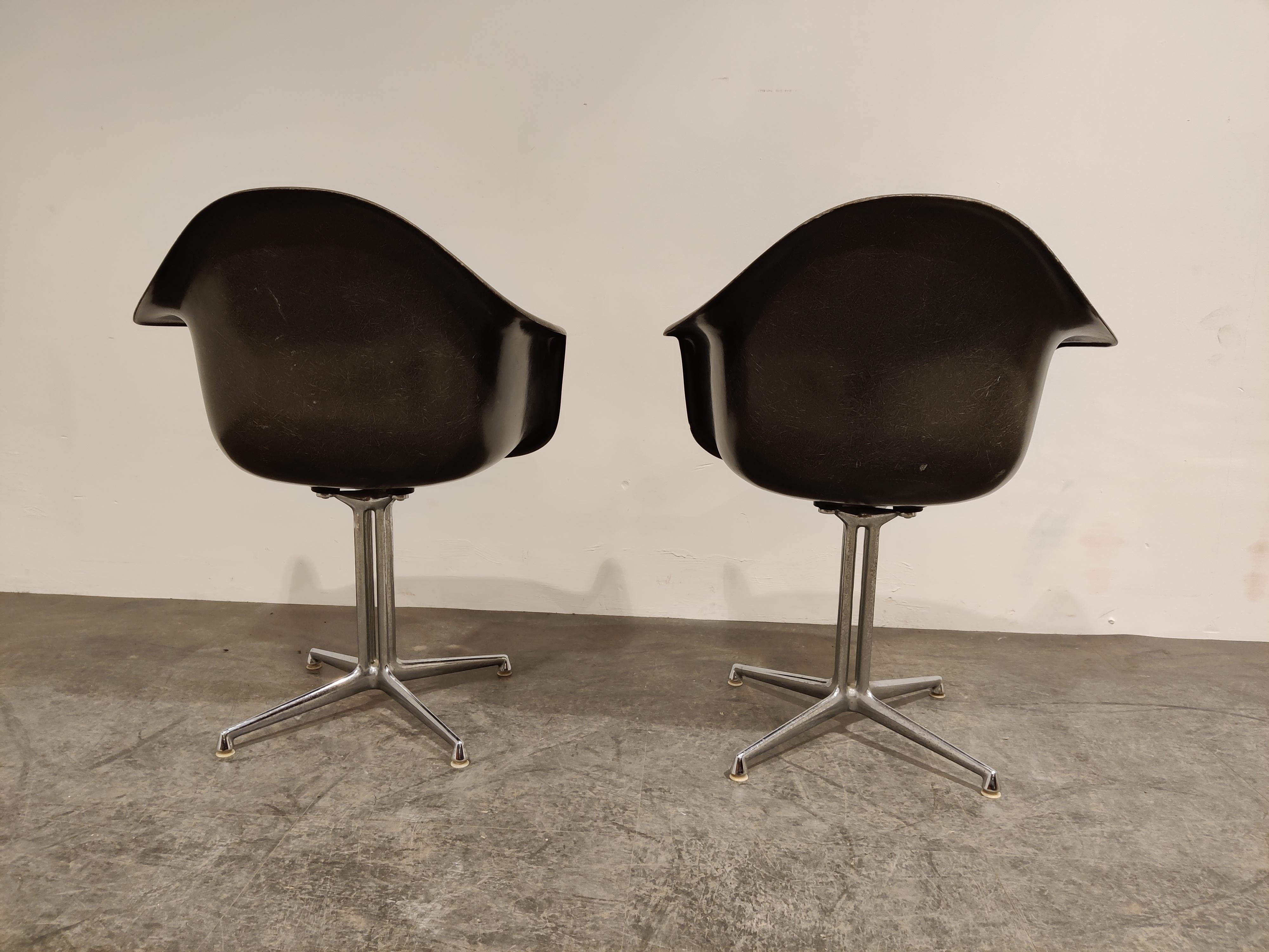 Late 20th Century Pair of Eames for Herman Miller La Fonda Chairs, 1970s