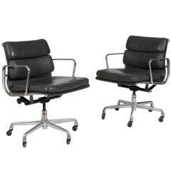 Pair of Eames for Herman Miller Soft Pad Chairs
