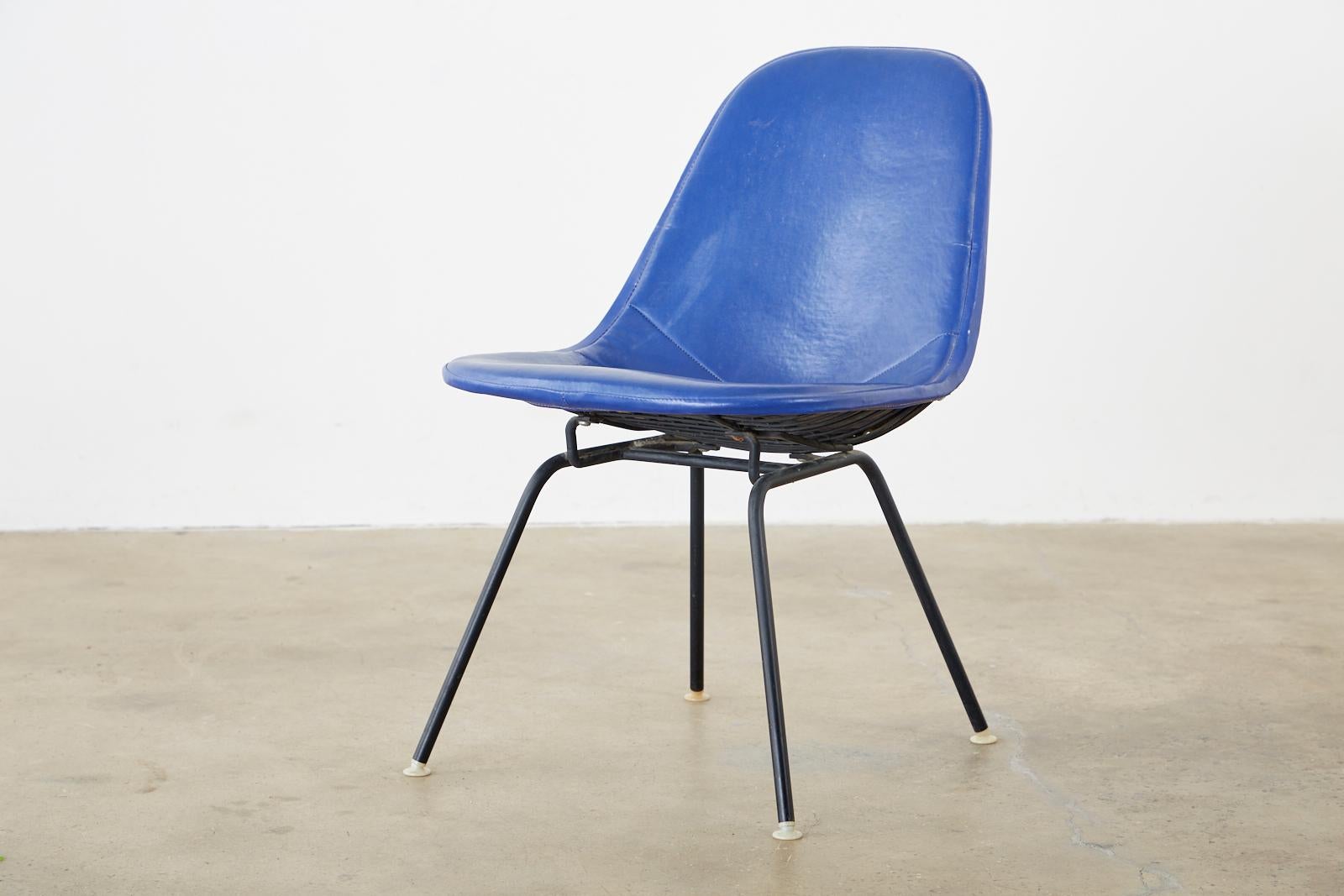Pair of Eames for Miller MKX Wire Mesh Chairs For Sale 1