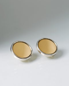 Pair of Ear Clips, Anonymous, for Georg Jensen, Denmark, 1960s