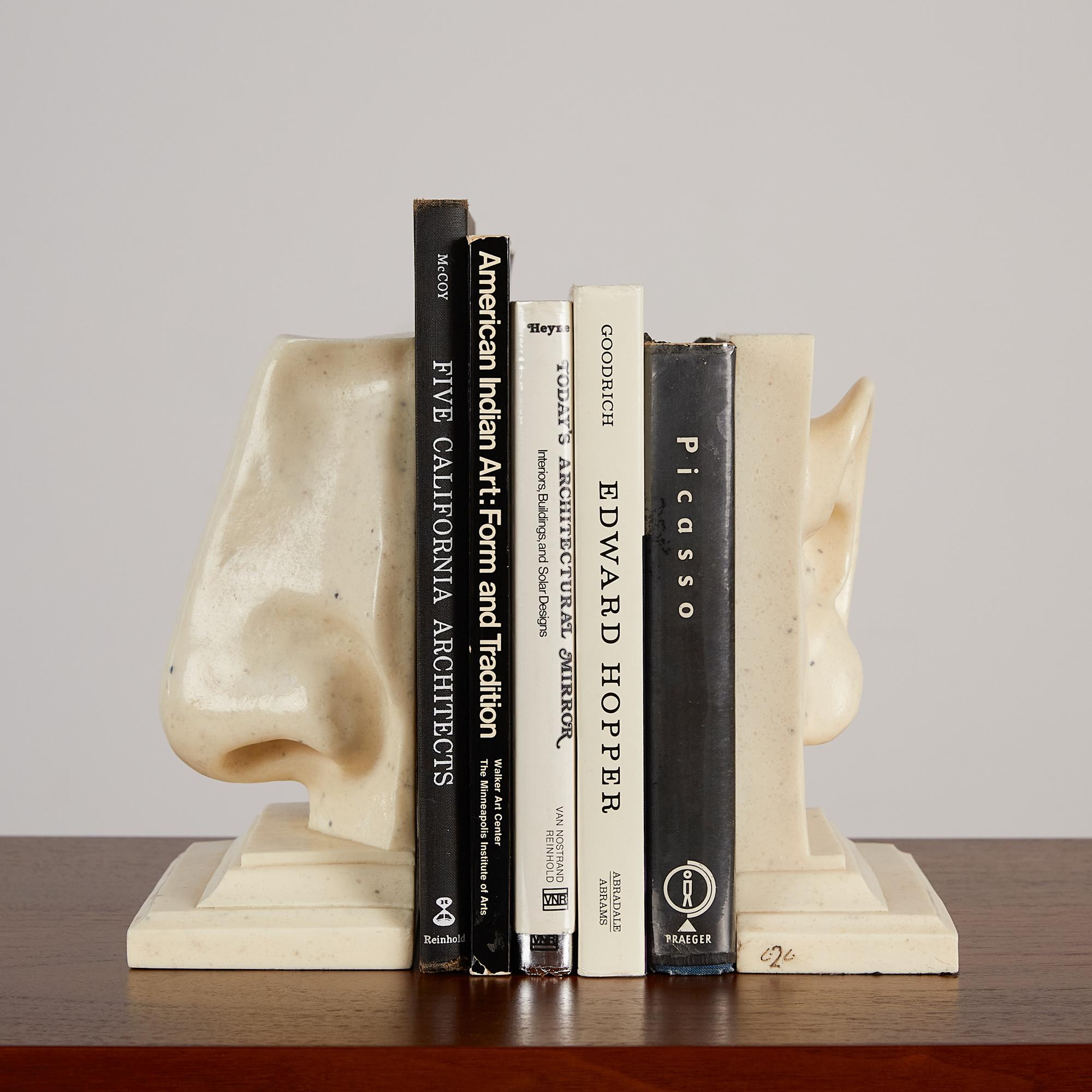 Pair of Ear & Nose Bookends by C2C Designs 1