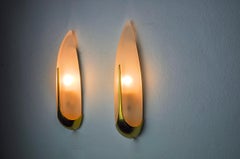 Pair of "ear" wall lights Idearte, Spain, 1980