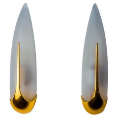 Pair of "ear" wall lights Idearte, Spain, 1980