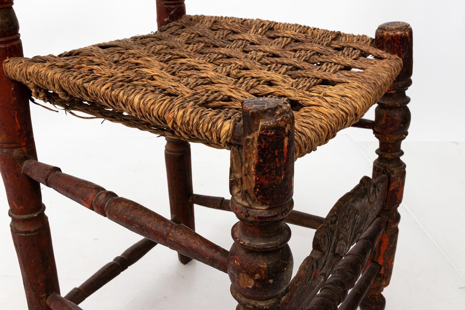 Pair of Early 18th Century Italian Chairs 4