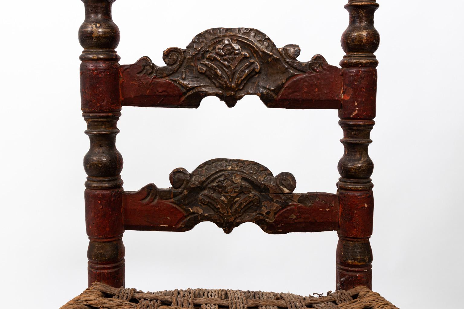 Pair of Early 18th Century Italian Chairs 3