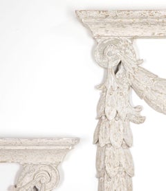 Pair of Early 18th Century Original Painted Overdoors