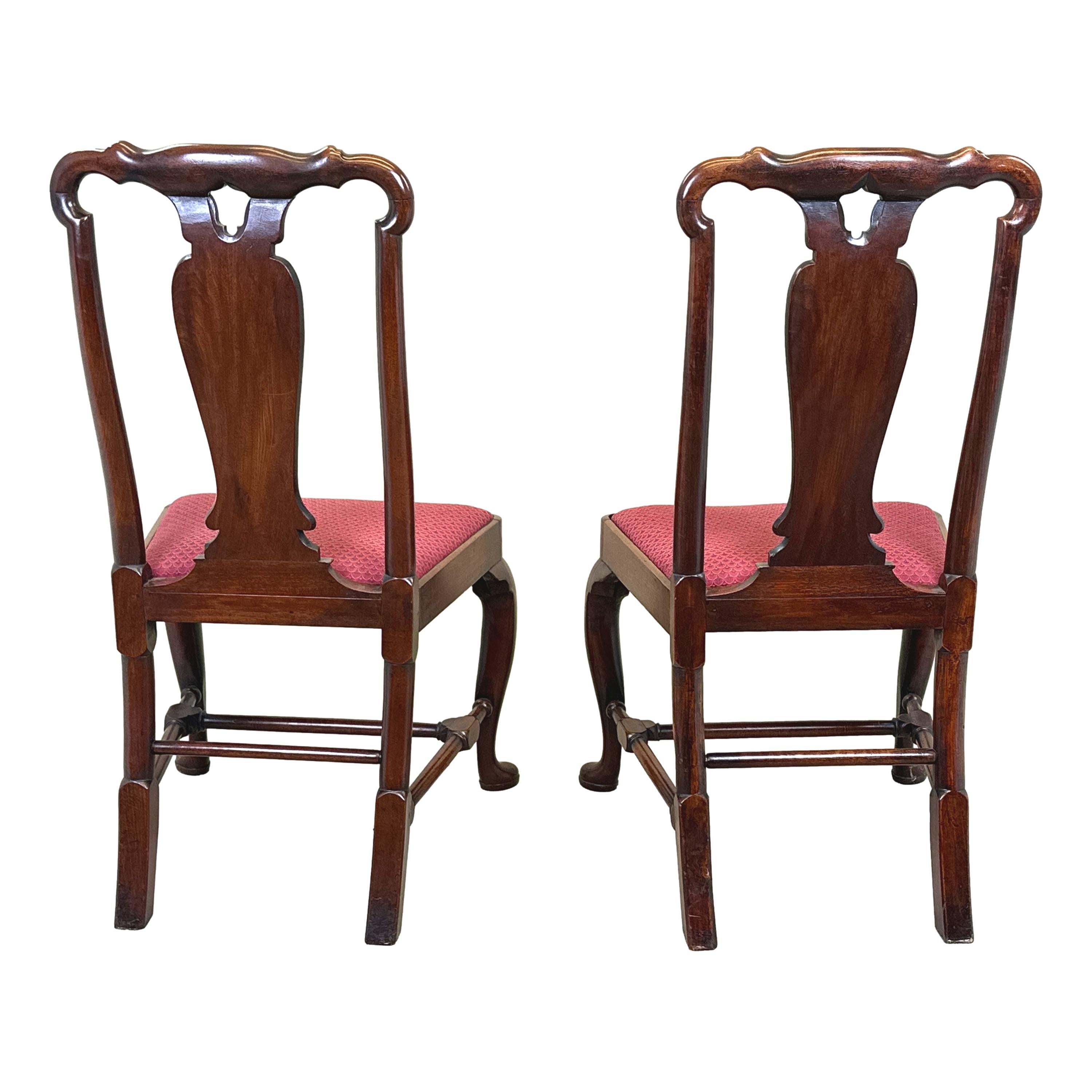 Pair Of Early 18th Century Side Chairs 1