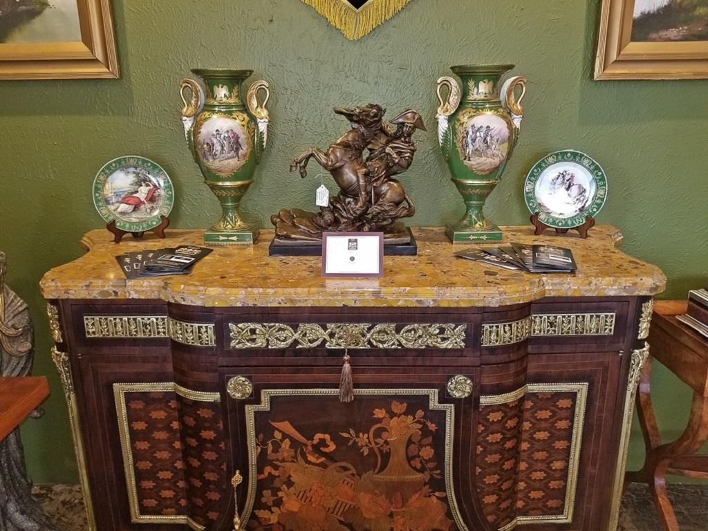 Napoleon III Pair of Early 19 Century Sevres Porcelain Napoleonic Vases