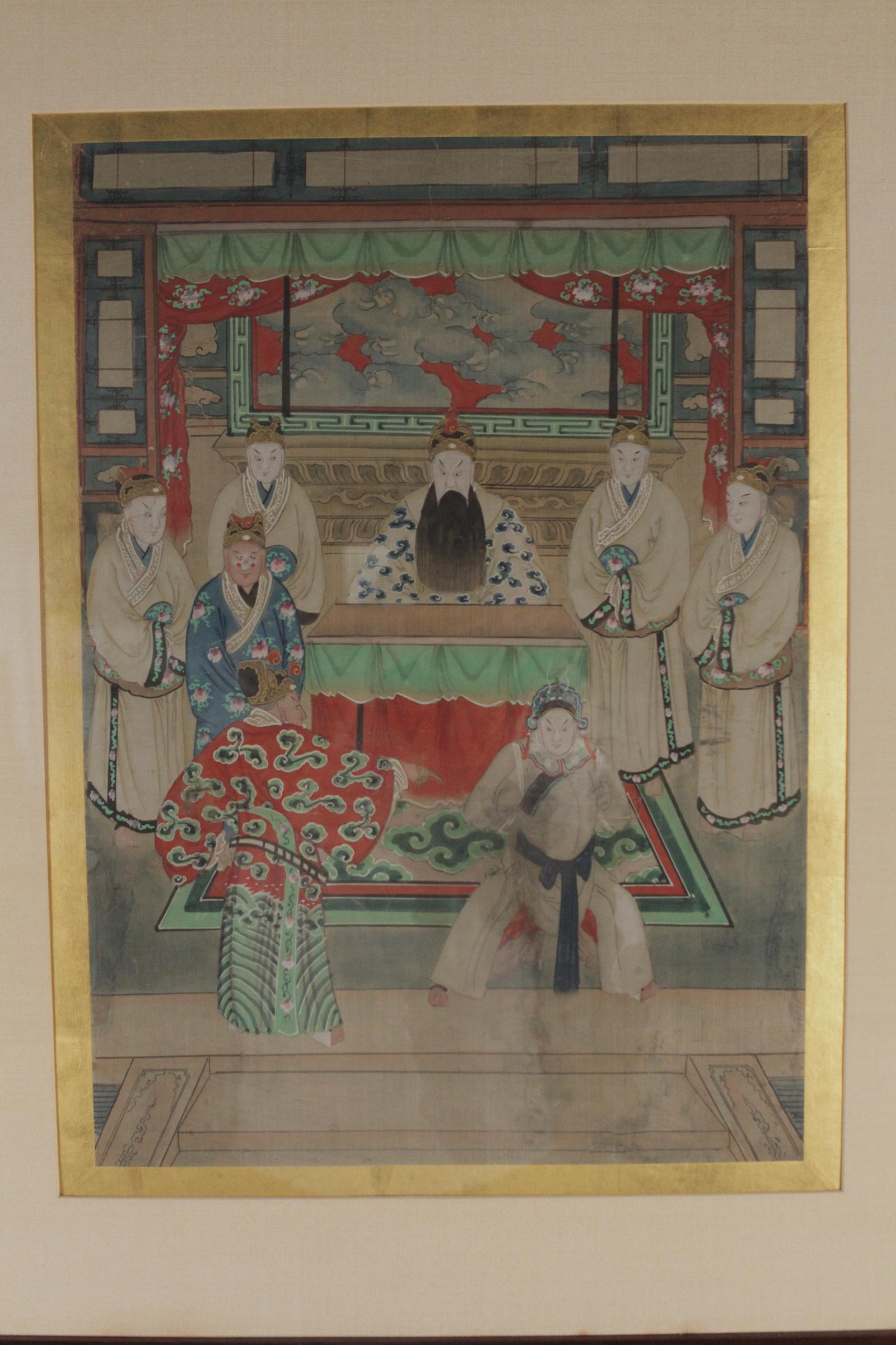 Pair of early 1900s Asian watercolors mounted in custom frames. Great for almost any room and to add to your collection
Dimensions: 24” W x 30” L.