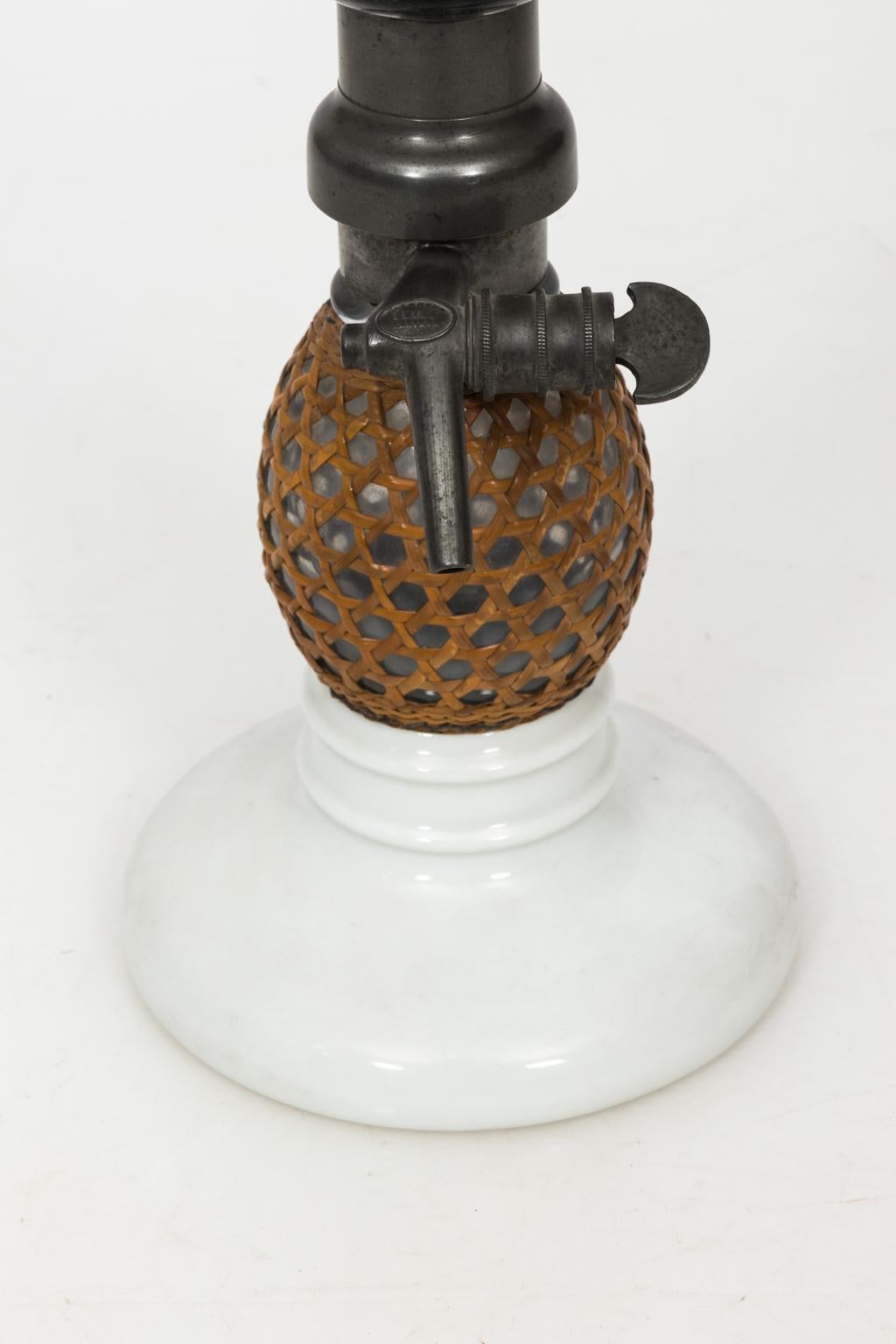 French Provincial Pair of Early 1900s French Antique Seltzer Bottles