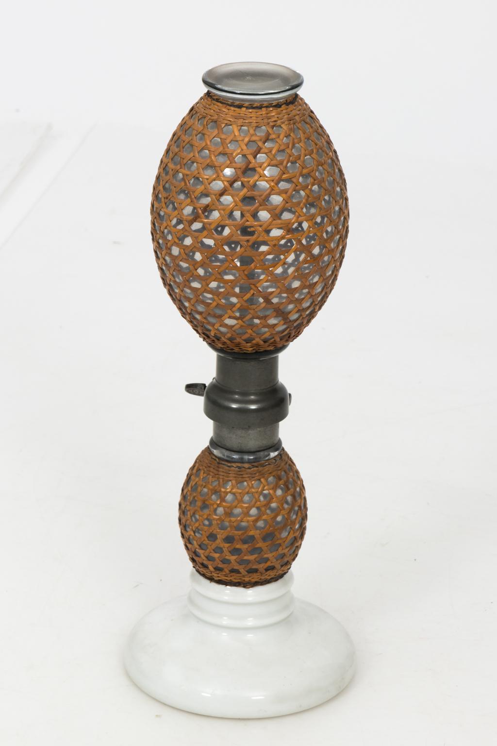 Cane Pair of Early 1900s French Antique Seltzer Bottles
