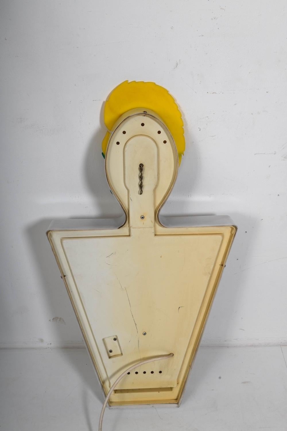 Pareja de apliques acrílicos de principios de los 80 en venta 2