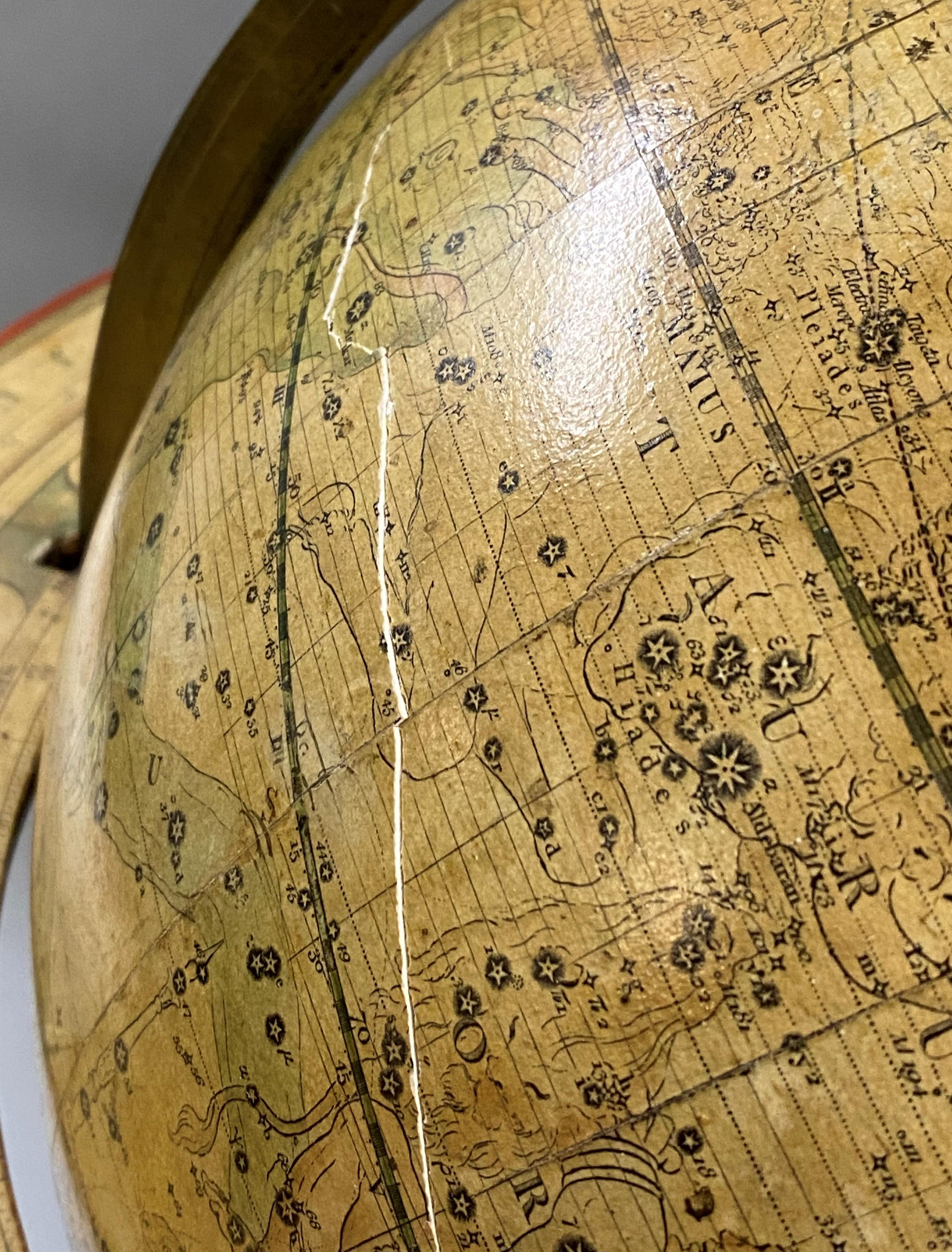 Mahogany Pair of Early 19th C Cary Celestial & Terrestrial Tabletop Globes For Sale