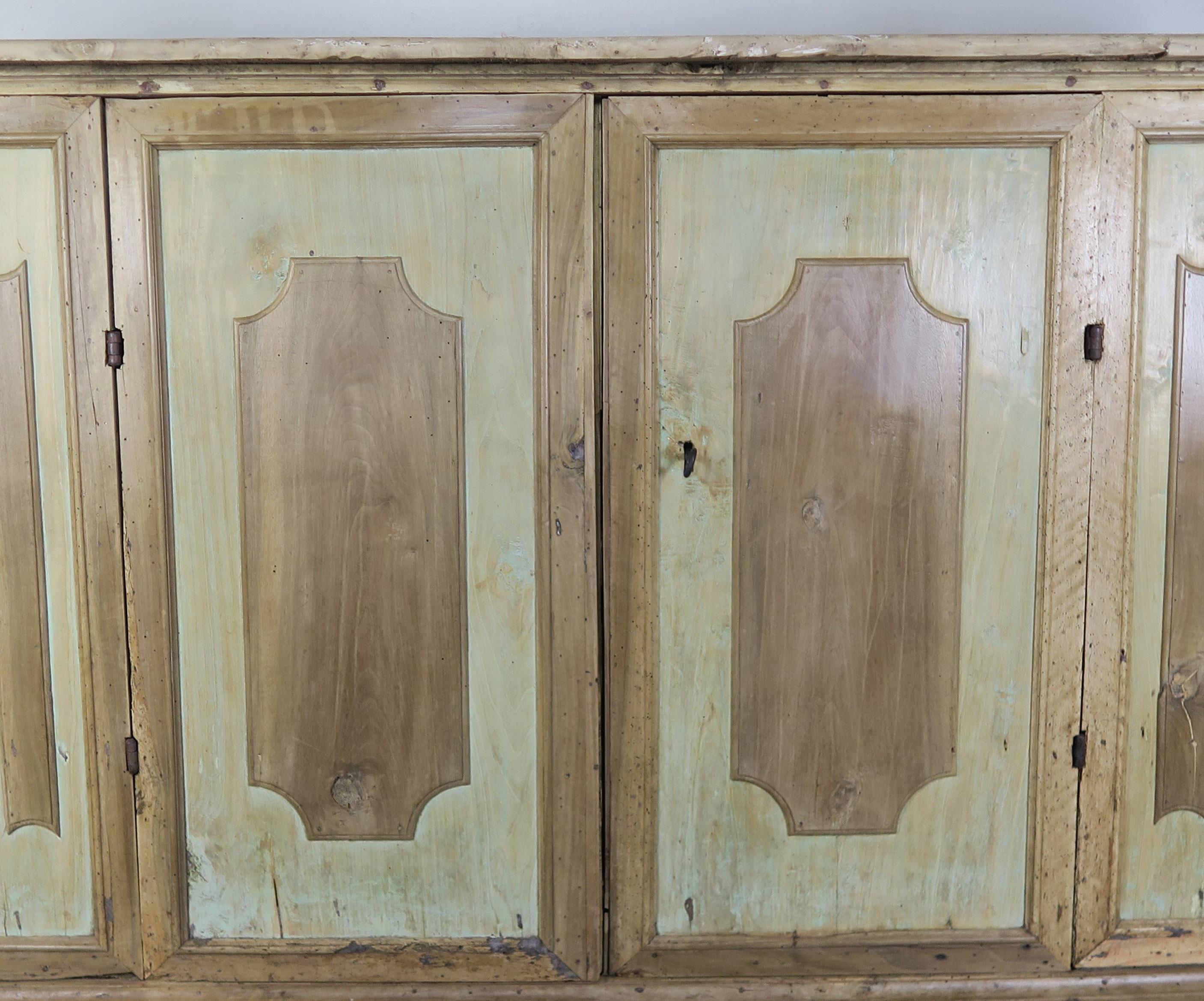 Walnut Pair of Early 19th Century Italian Painted Sideboards