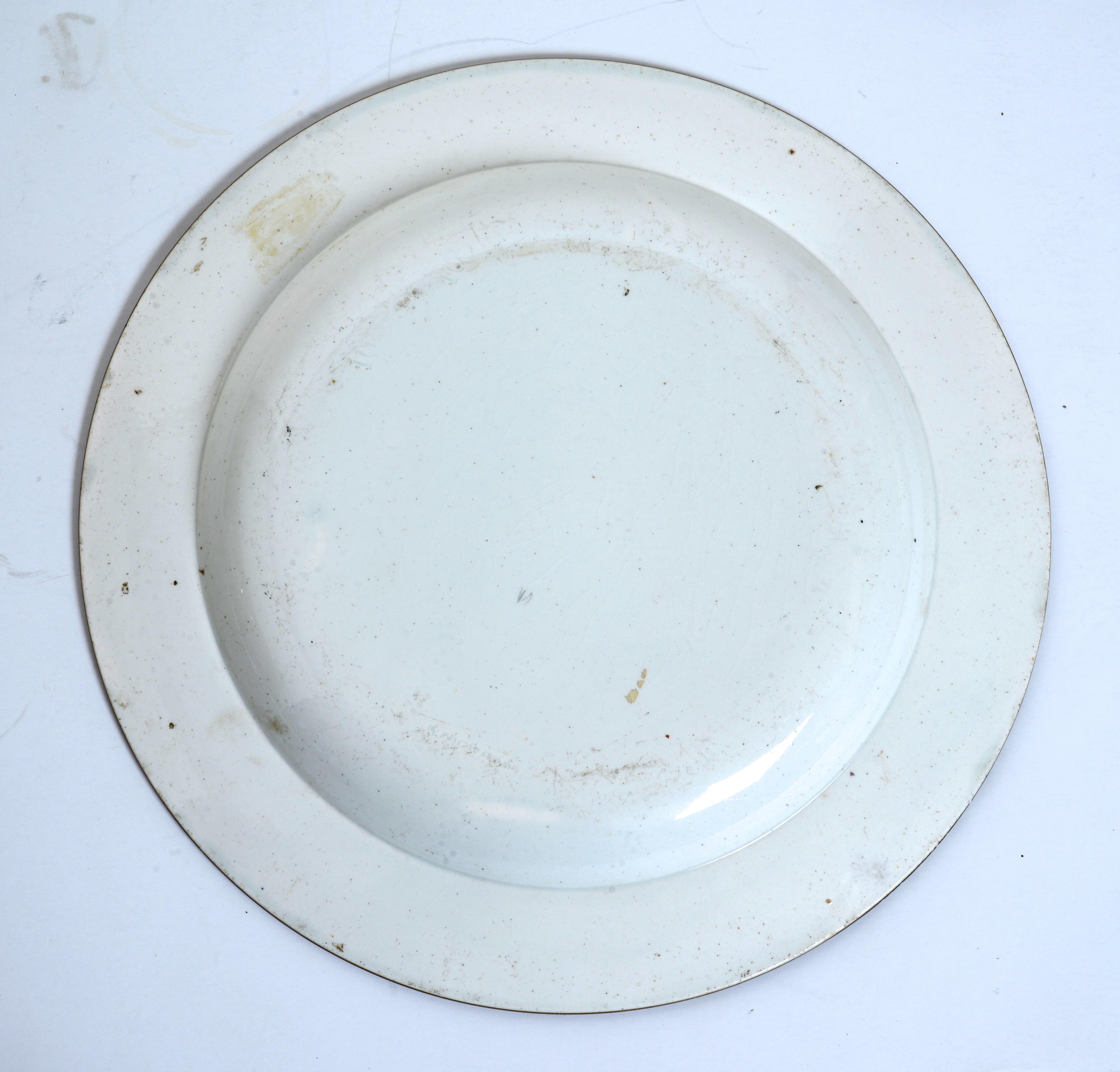 Pareja de platos de Wedgwood de principios del s. XIX con diseño Prunus, de 8 pulgadas siglo XIX en venta