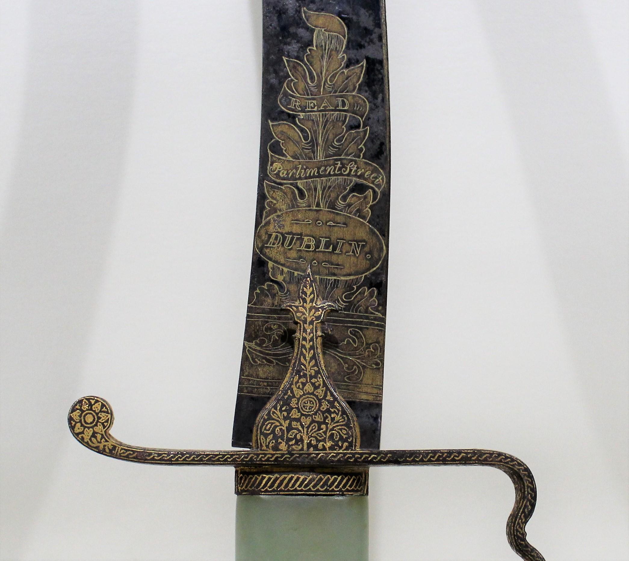 Zwei anglo-indische Schwerter aus dem frühen 19. Jahrhundert von Read aus Dublin:: Irland (Irisch)