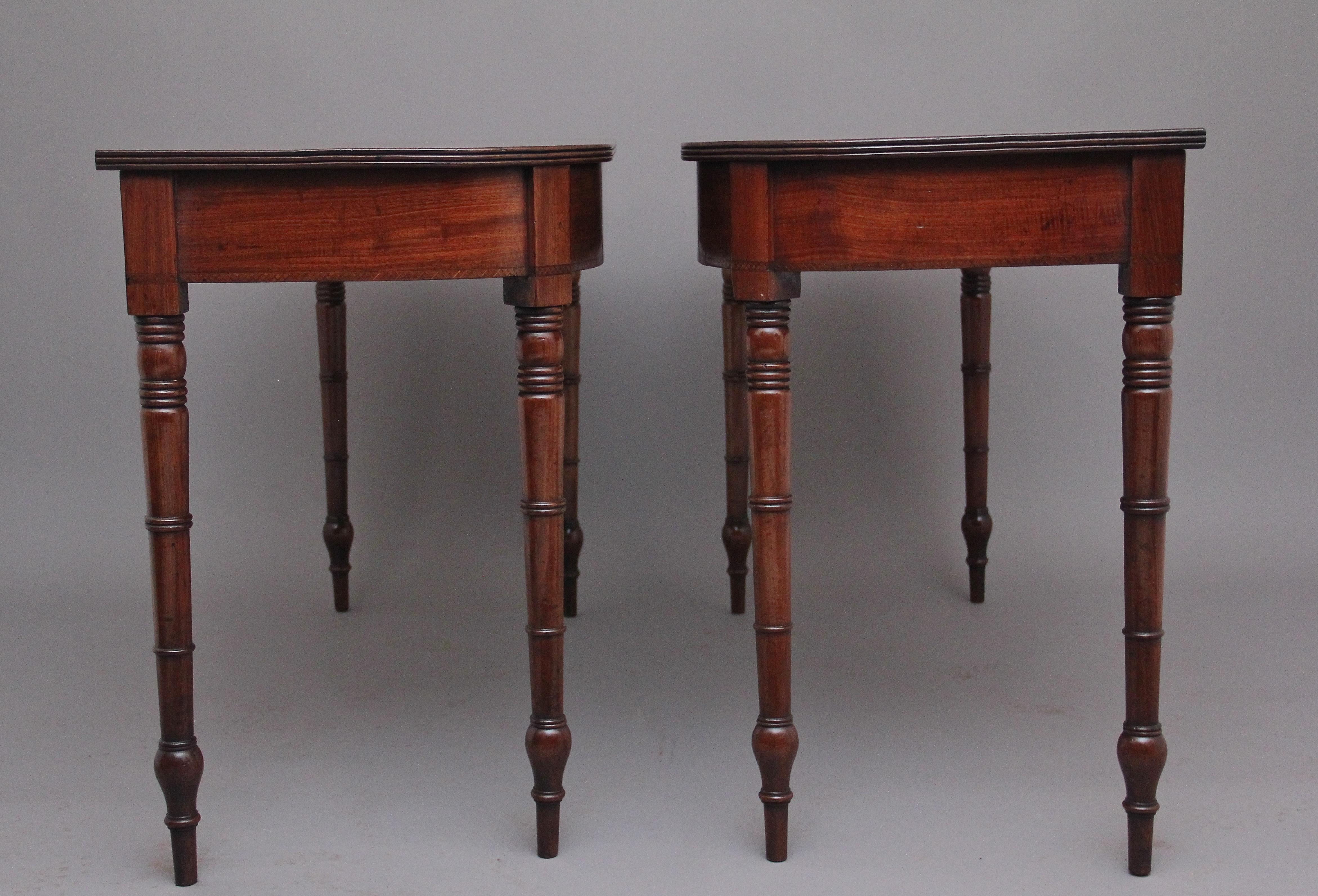 Regency Pair of Early 19th Century Antique Console Tables