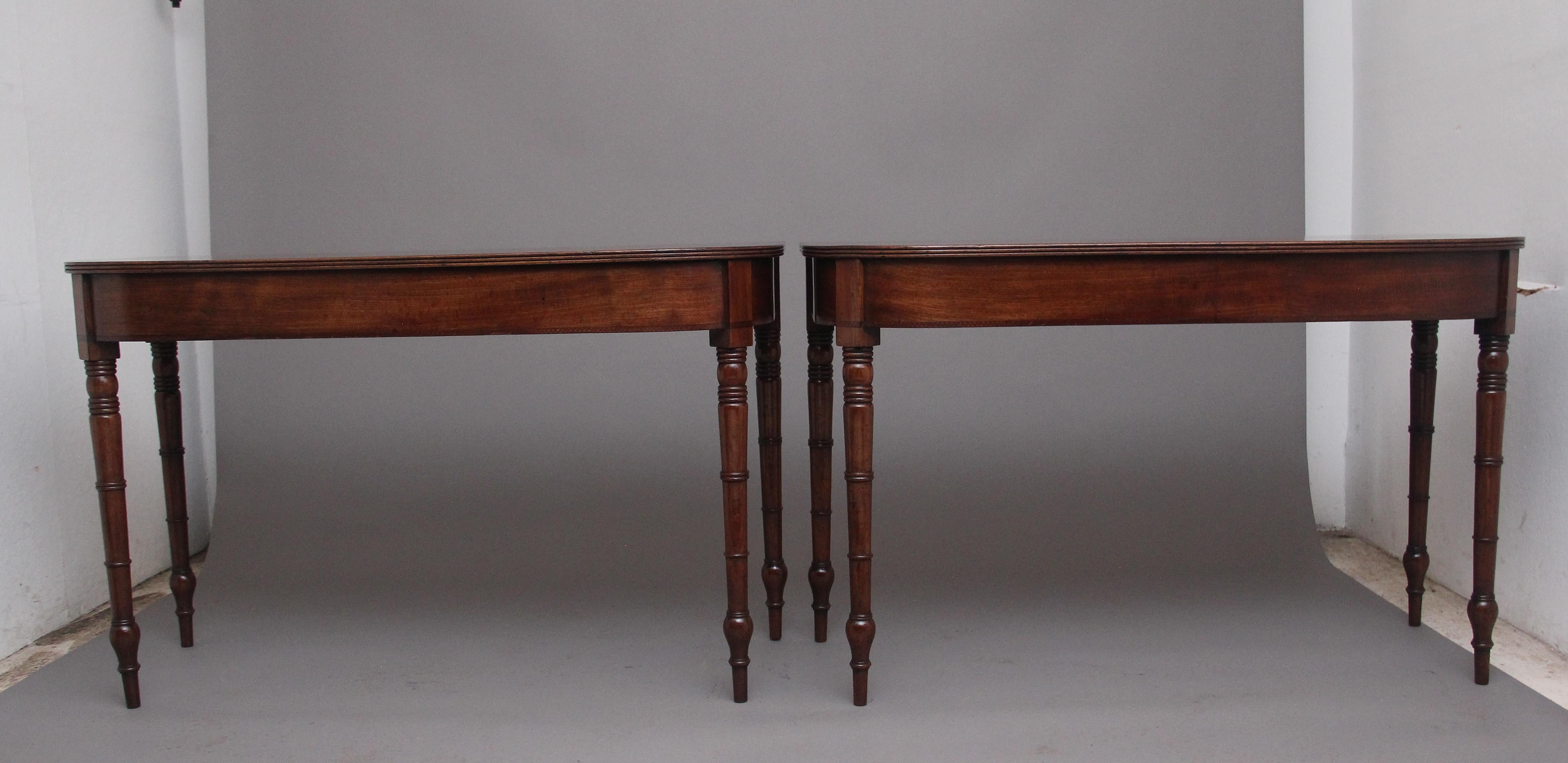 Mid-19th Century Pair of Early 19th Century Antique Console Tables