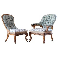 Pair of Early 19th Century Birdseye Maple Chairs