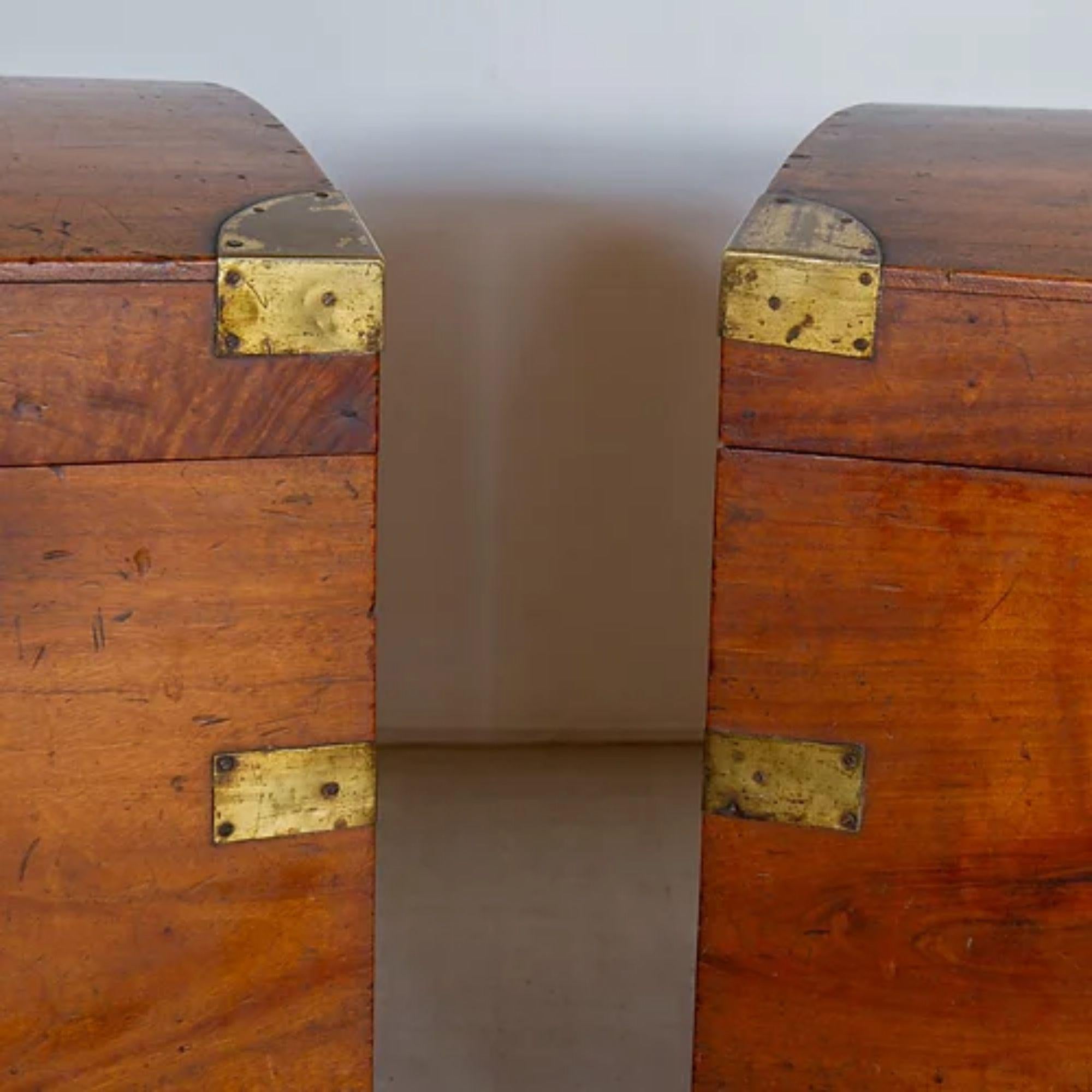 Pair of Early 19th Century Camphor Wood Dome Topped Trunks, circa 1830 1