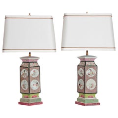 Pair of Early 19th Century Chinese Vases Mounted as Lamps