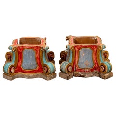 Pair of Early 19th Century Continental Capitals