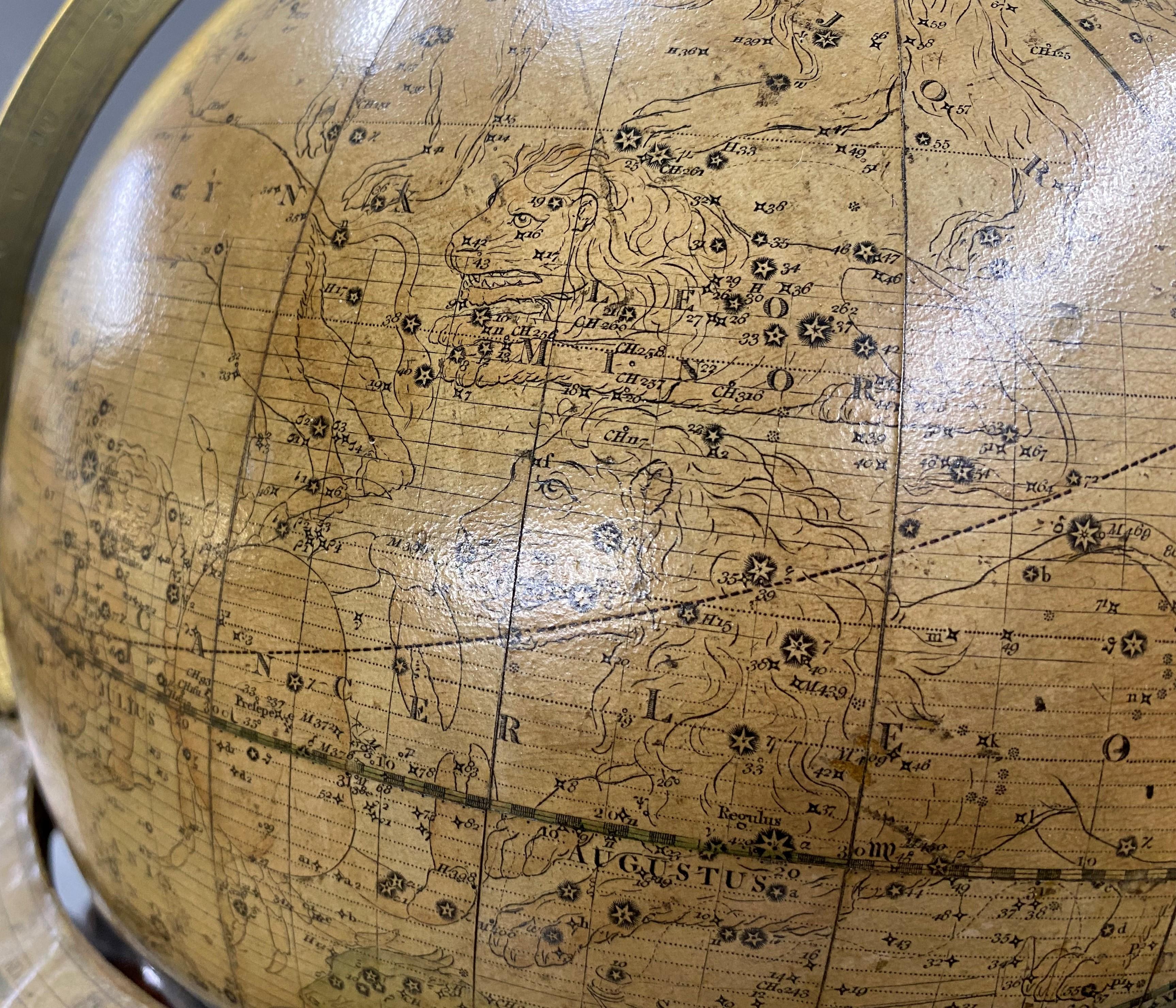 Pair of Early 19th Century English Cary Terrestrial/Celestial Table Model Globes For Sale 11