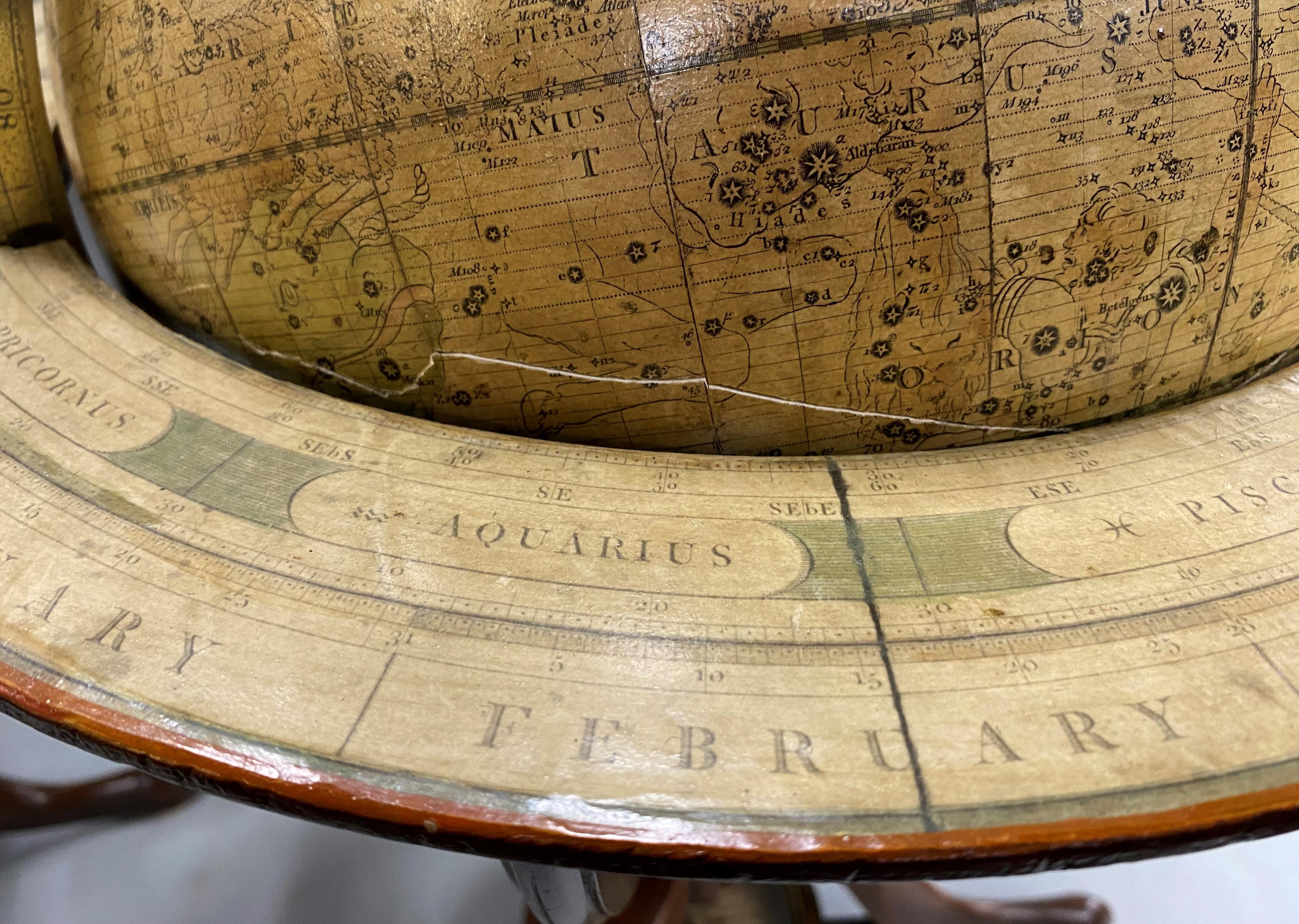 Pair of Early 19th Century English Cary Terrestrial/Celestial Table Model Globes For Sale 14