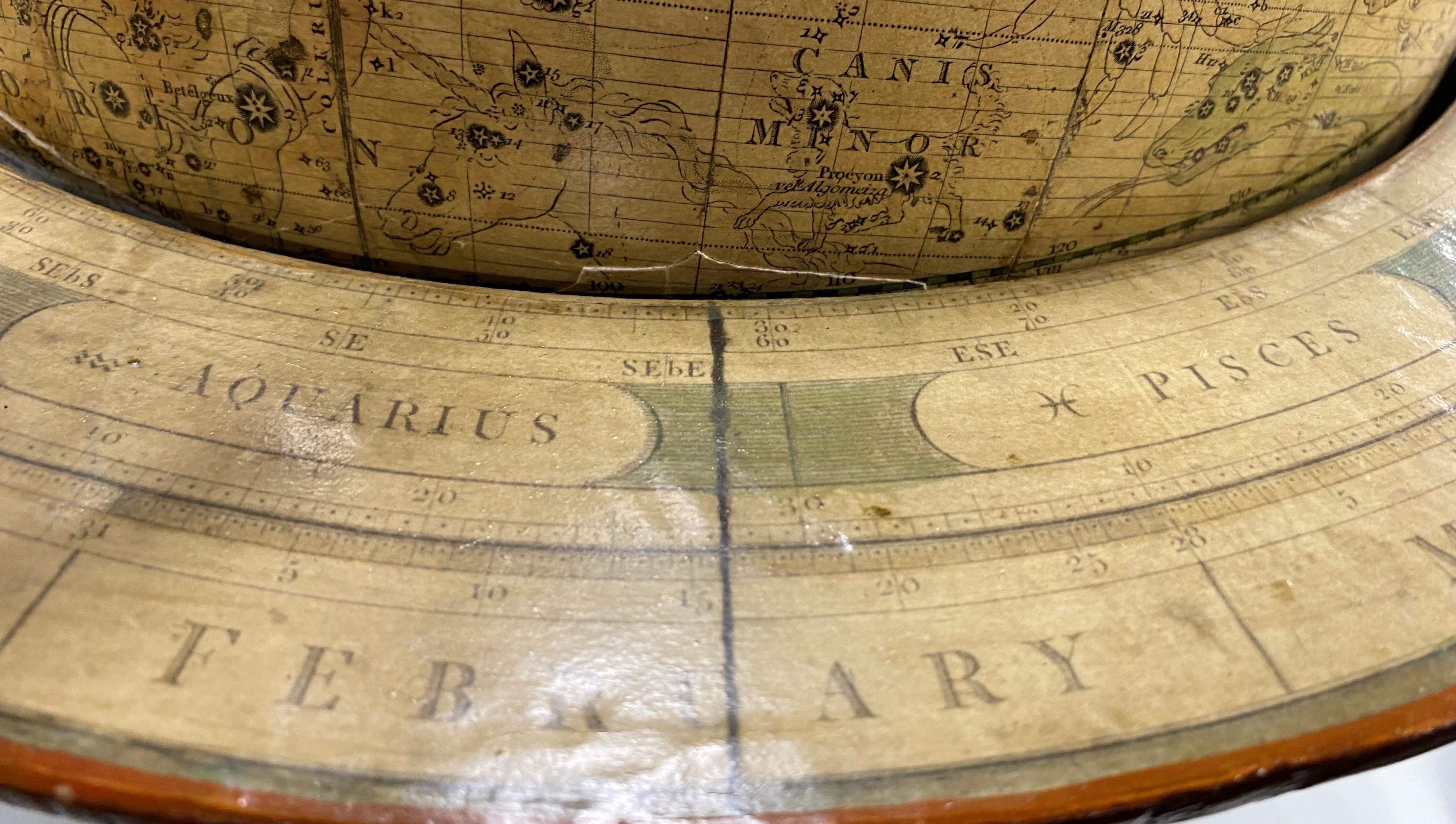 Pair of Early 19th Century English Cary Terrestrial/Celestial Table Model Globes For Sale 15
