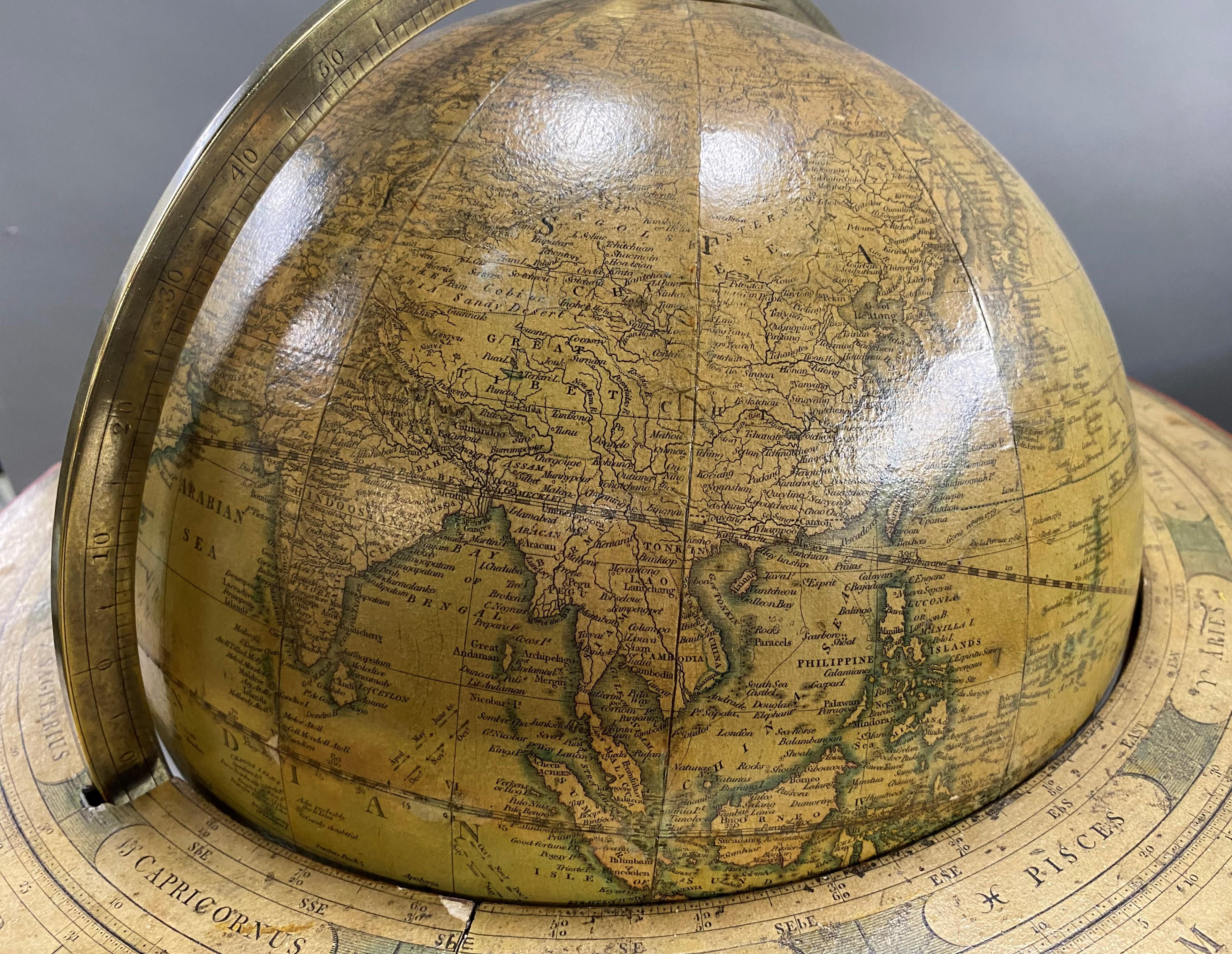 Pair of Early 19th Century English Cary Terrestrial/Celestial Table Model Globes For Sale 1