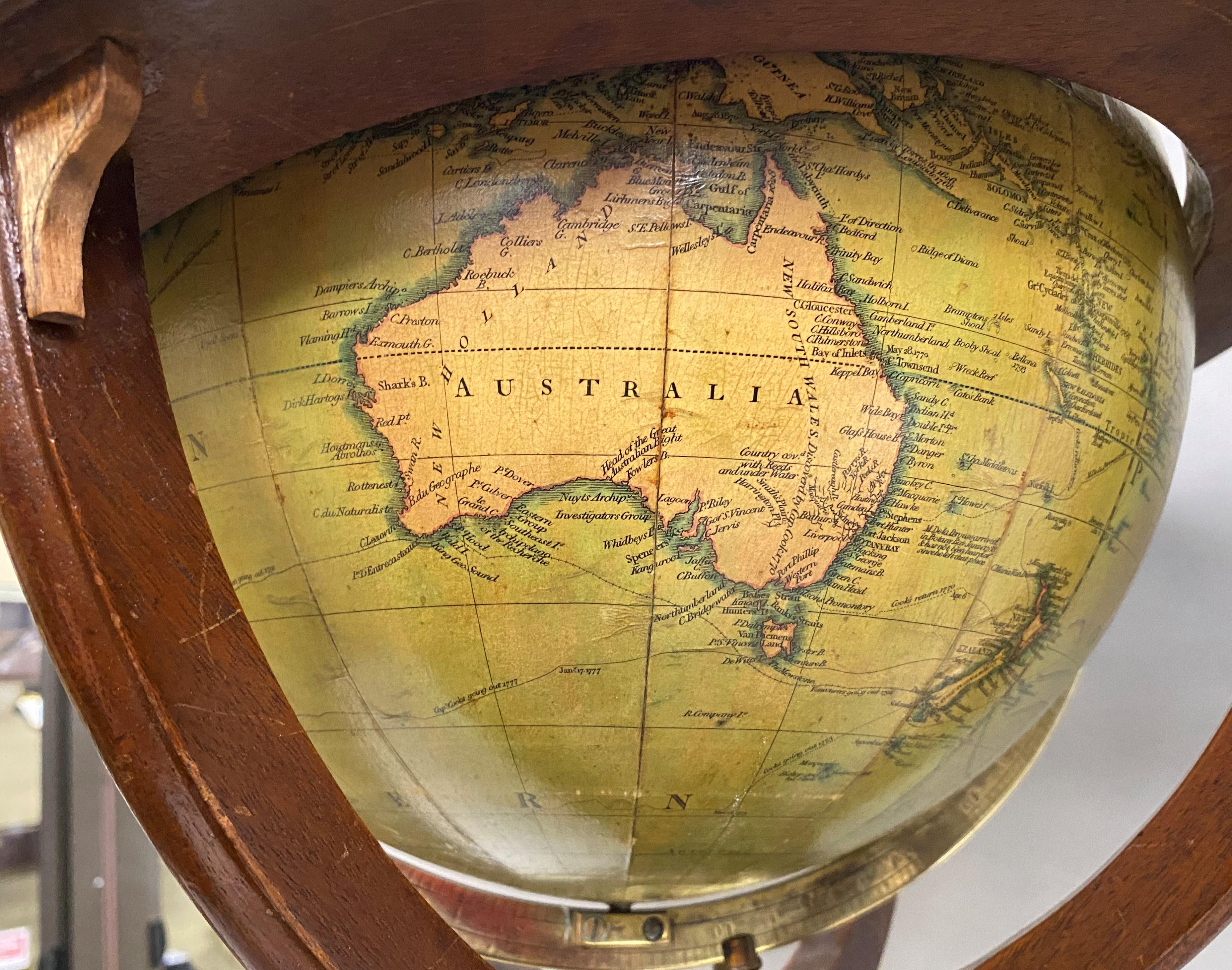 Pair of Early 19th Century English Cary Terrestrial/Celestial Table Model Globes For Sale 2