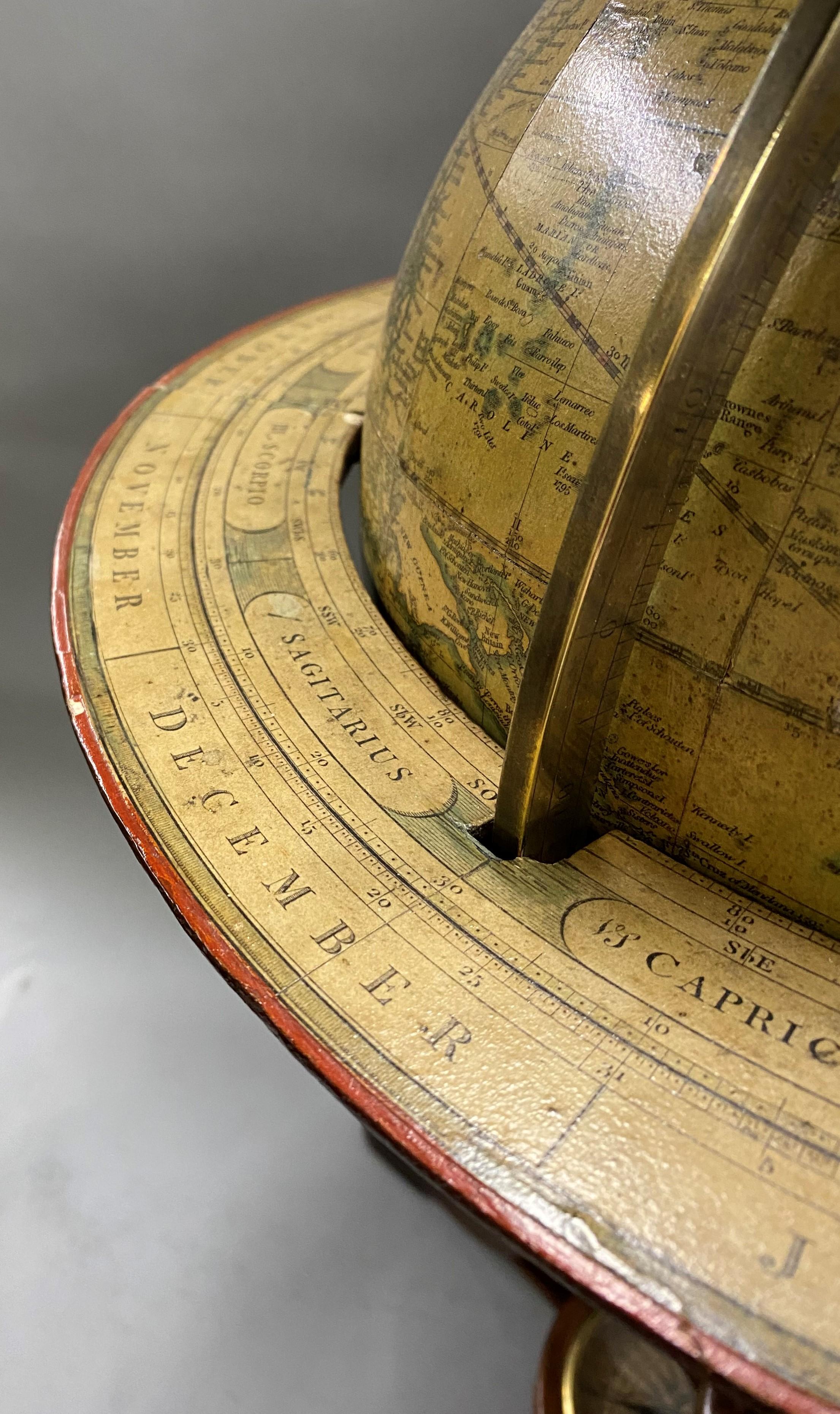 Pair of Early 19th Century English Cary Terrestrial/Celestial Table Model Globes For Sale 4