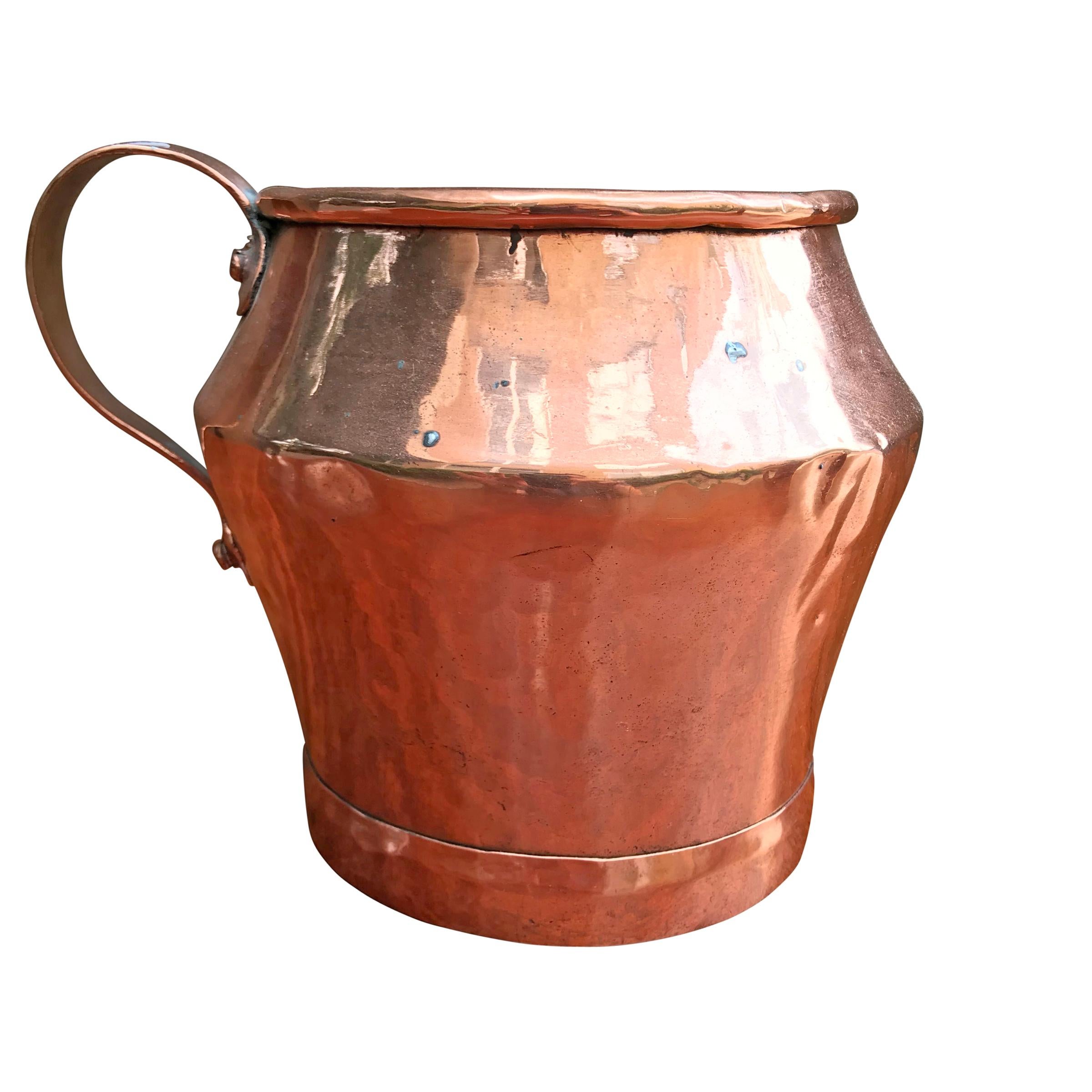 Pair of Early 19th Century English Copper Pitchers 1