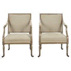 Pair of Early 19th Century English Fauteuils