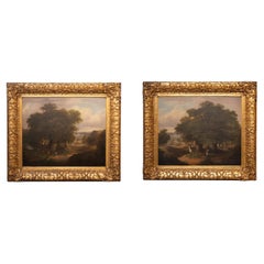 Pair Of Early 19th Century English Oil Paintings In The Manner Of Sawrey Gilpin