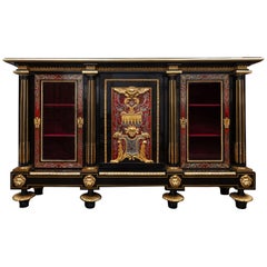 Pair of Early 19th Century French Boulle Cabinets