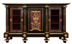 Coppia di armadi Boulle francesi dell'inizio del XIX secolo